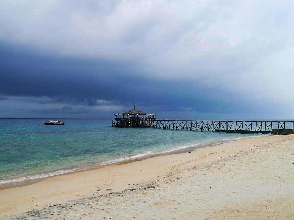 Storm clouds rolling in at Tioman Island