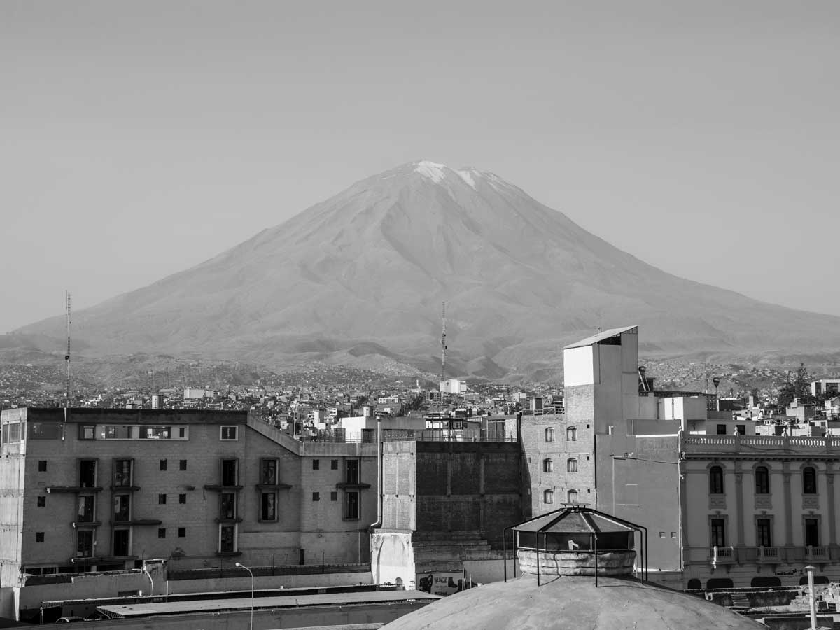 View of El Misti Volcano from Arequipa